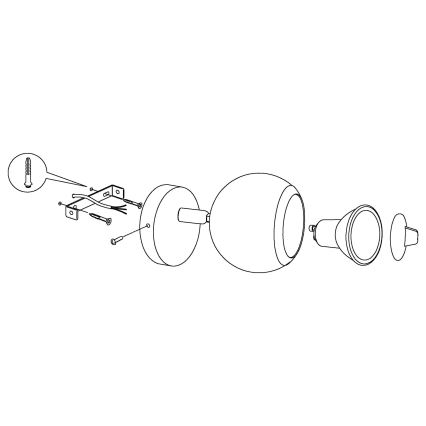 EGLO 31001 - LED spotlight BIMEDA 1xGU10/3W LED
