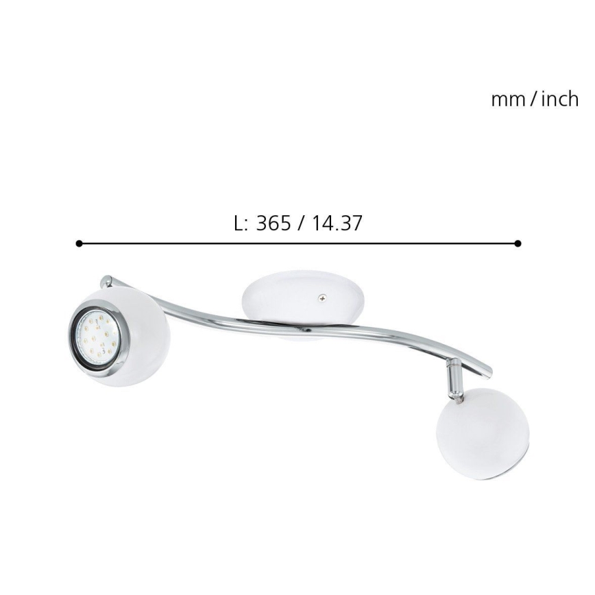 EGLO 31002 - LED Spotlight BIMEDA 2xGU10/3W LED