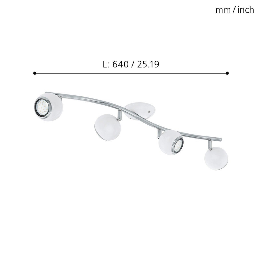 EGLO 31004 - LED spotlight BIMEDA 4xGU10/3W LED