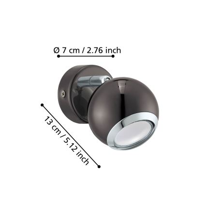 Eglo - LED spotlampa 1xGU10/3W/230V