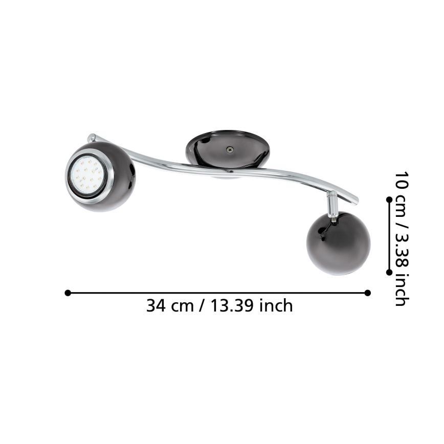 EGLO 31006 - LED spotlight BIMEDA 2xGU10/3W LED