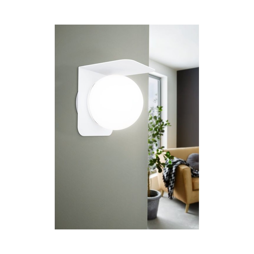 Eglo 31052 - LED RGBW Ljusreglerad utomhusbelysning CORRIENTES 1xE27/9W/230V IP44 vit