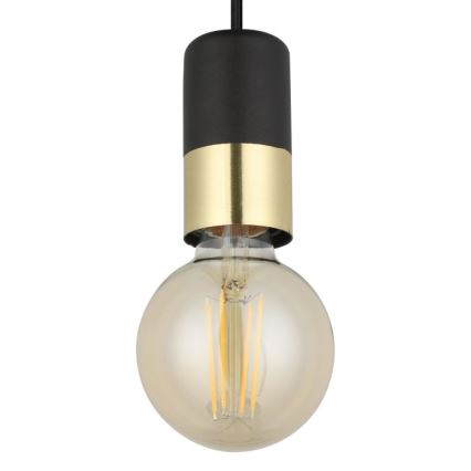 Eglo - Taklampa 1xE27/40W/230V svart/guld