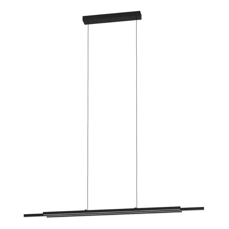Eglo 31232 - LED ljuskrona med textilsladd CANNIGIONA LED/20,3W/230V svart