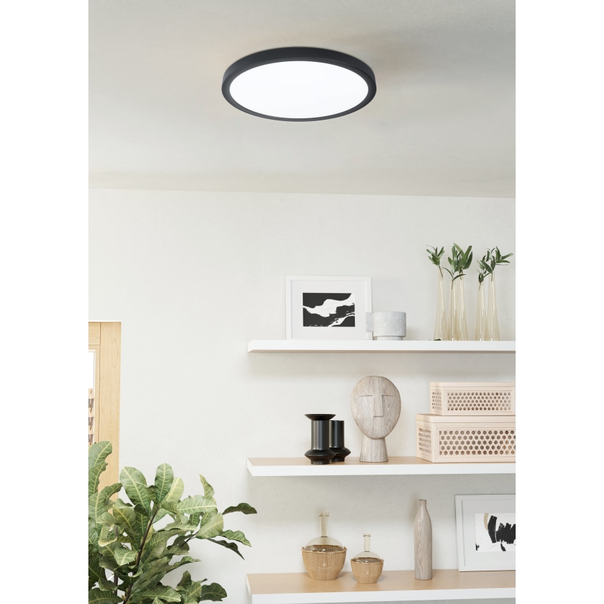 Eglo 31378 - LED ljusreglerad taklampa till badrum ARGOLIS-Z LED/19,5W/230V 2700-6500K IP44 svart