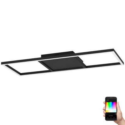 Eglo 31431 - LED RGBW Dimbar taklampa CALAGRANO-Z LED/21W/230V 3000-6500K svart