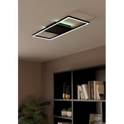 Eglo 31431 - LED RGBW Dimbar taklampa CALAGRANO-Z LED/21W/230V 3000-6500K svart