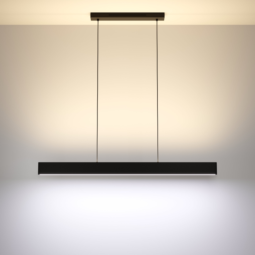 Eglo 31433 - LED RGBW Ljusreglerad ljuskrona på textilsladd ANDREAS-Z LED/38W/230V 2700-6500K svart
