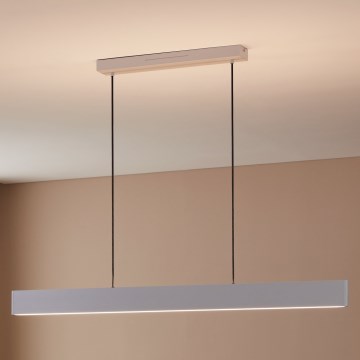 Eglo 31436 - LED RGBW Ljusreglerad ljuskrona på textilsladd ANDREAS-Z LED/38W/230V 2700-6500K vit