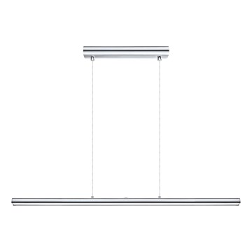 Eglo 31516 - LED ljusreglerad ljuskrona på textilsladd TERROS LED/24W/230V 3000K skinande krom