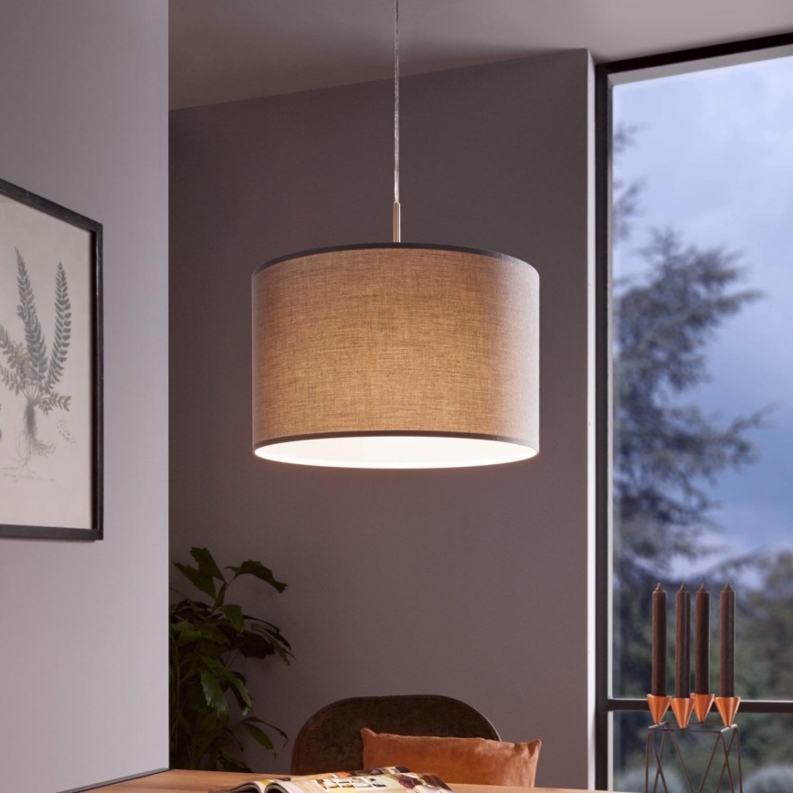 Eglo 31573 - Hängande Ljuskrona med snöre PASTERI 1xE27/60W/230V