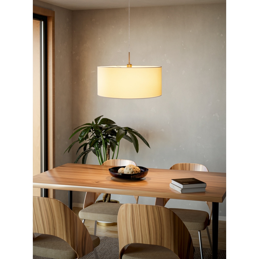 Eglo 31575 - Hängande Ljuskrona med snöre PASTERI 1xE27/60W/230V