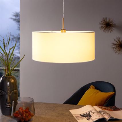 Eglo 31575 - Hängande Ljuskrona med snöre PASTERI 1xE27/60W/230V