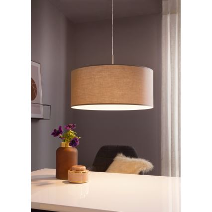 Eglo 31576 - Hängande Ljuskrona med snöre PASTERI 1xE27/60W/230V