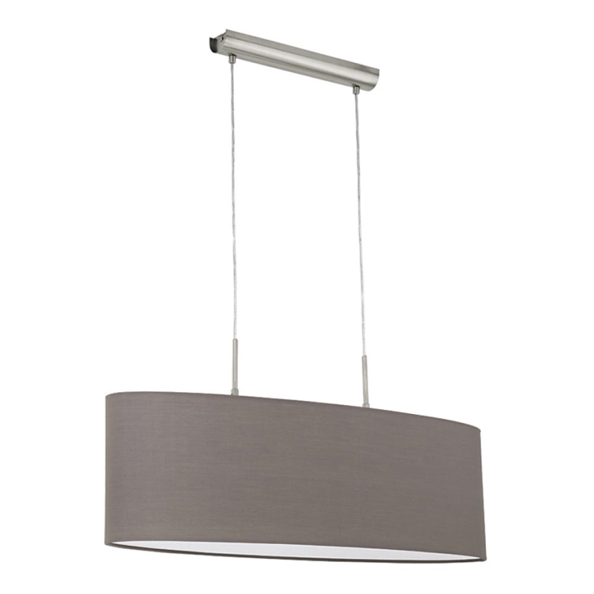 Eglo 31583 - Hängande Ljuskrona med snöre PASTERI E27/2X60W/230V