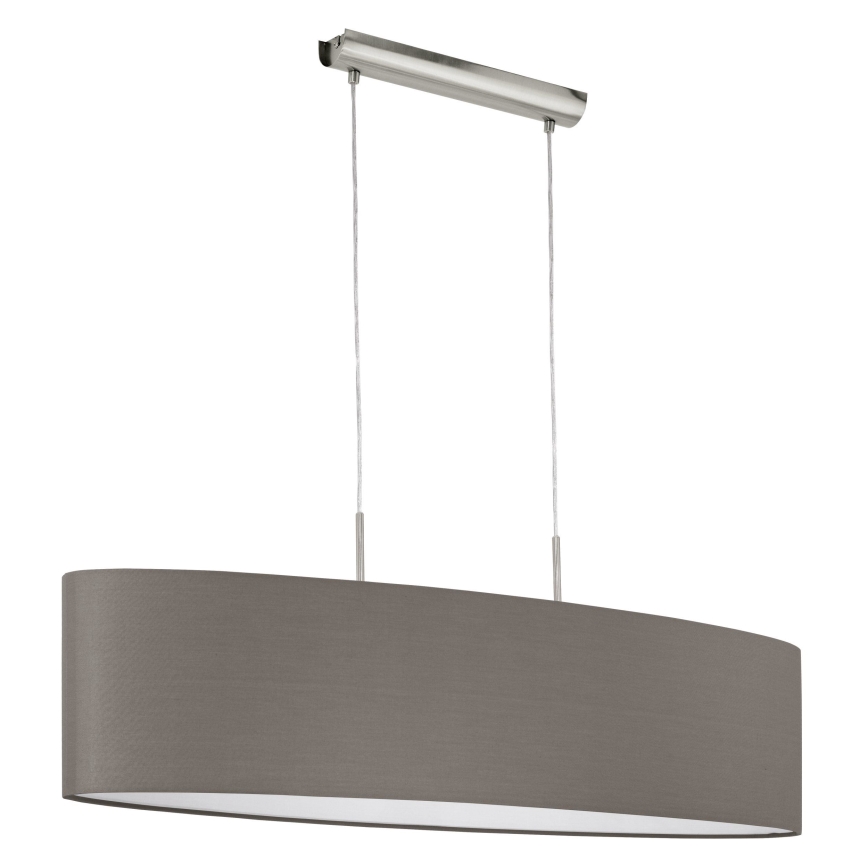 Eglo 31587 - Hängande Ljuskrona med snöre PASTERI 2xE27/60W/230V