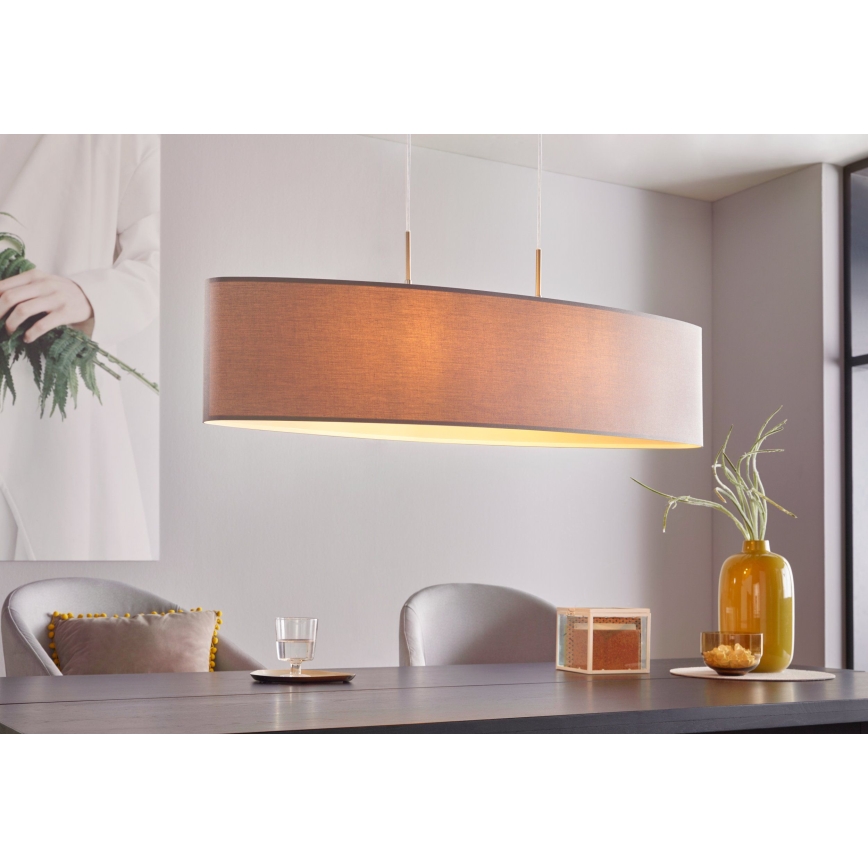 Eglo 31587 - Hängande Ljuskrona med snöre PASTERI 2xE27/60W/230V