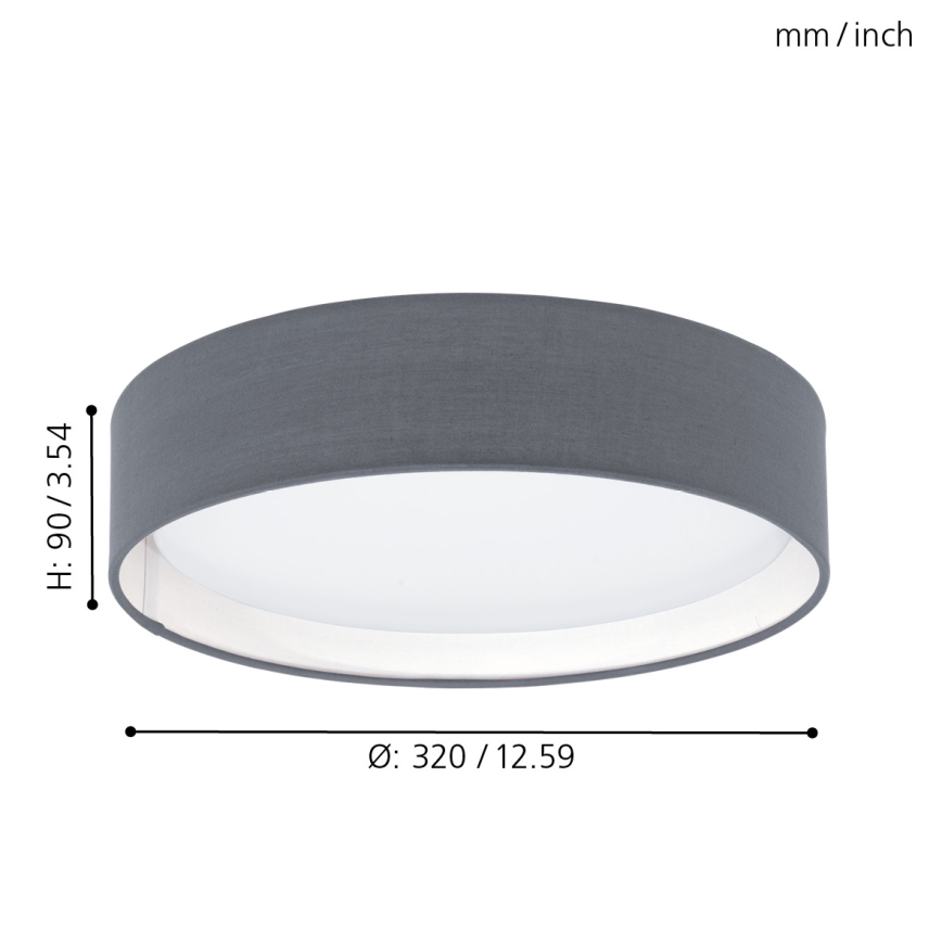 Eglo 31592 - LED Takbelysning PASTERI 1xLED/12W/230V