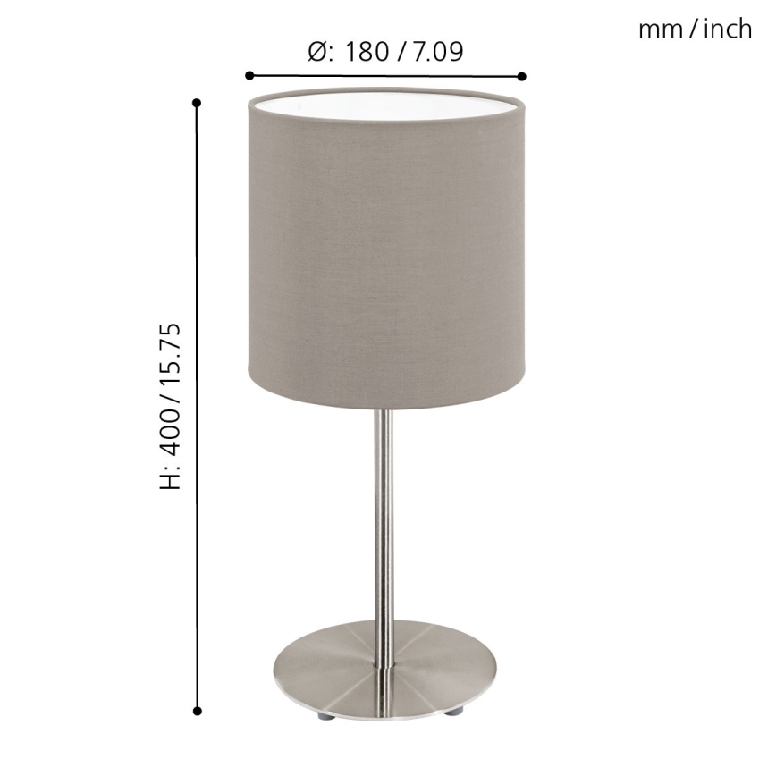 Eglo 31595 - Bordslampa  PASTERI 1xE27/60W/230V