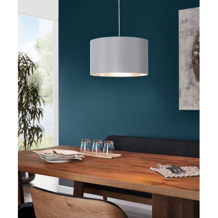 Eglo 31601 - Hängande Ljuskrona med snöre MASERLO 1xE27/60W/230V