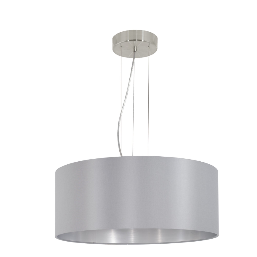 Eglo 31606 - Hängande Ljuskrona med snöre MASERLO 3xE27/60W/230V