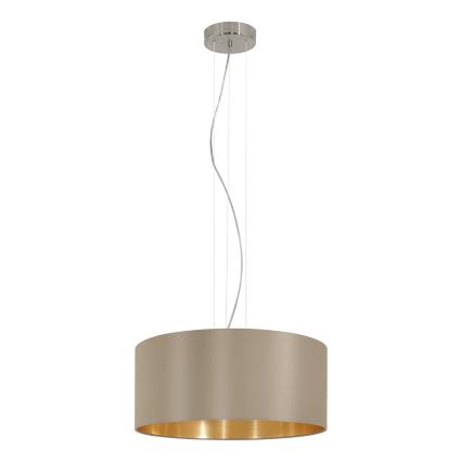 Eglo 31607 - Hängande Ljuskrona med snöre MASERLO 3xE27/60W/230V