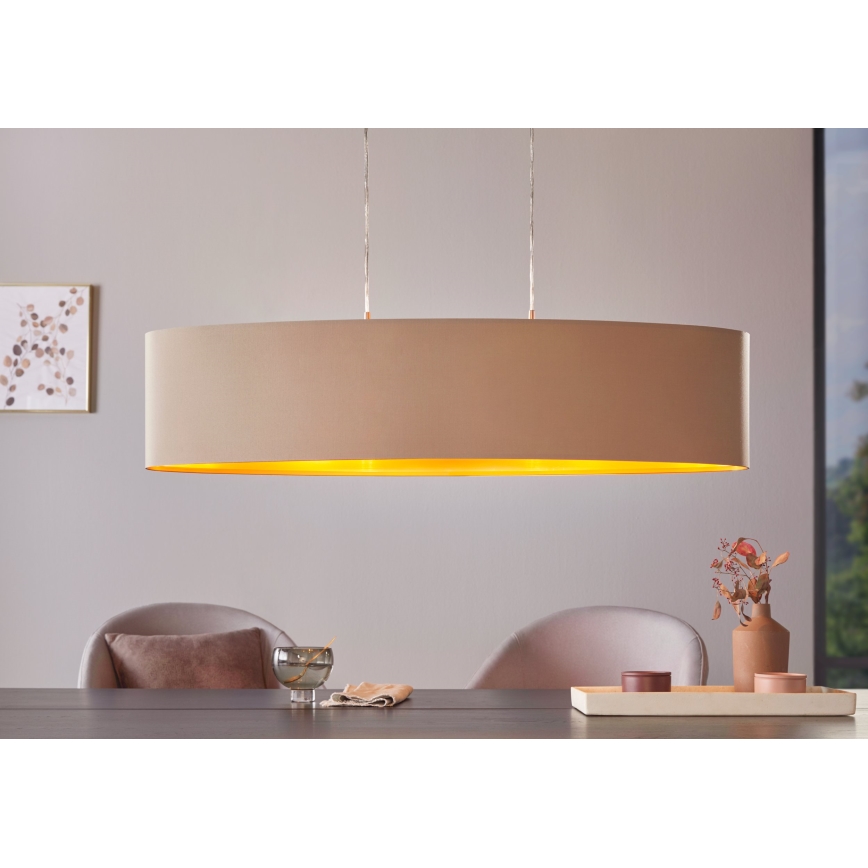 Eglo 31618 - Hängande Ljuskrona med snöre MASERLO 2xE27/60W/230V