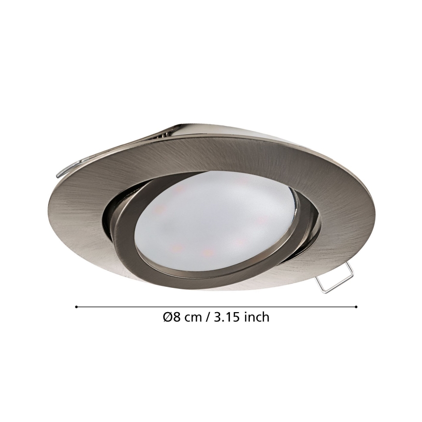 Eglo - SET 3x LED Infälld belysning TEDO 3xGU10-LED/5W/230V