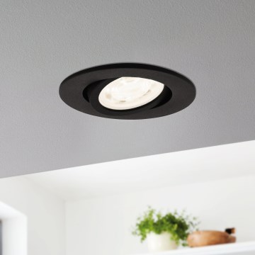 Eglo 31695 - LED RGBW Ljusreglerad upphängd taklampa SALICETO-Z LED/4,7W/230V 2700-6500K svart