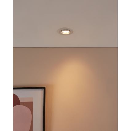 Eglo 31696 - LED RGBW Ljusreglerad upphängd taklampa SALICETO-Z LED/4,7W/230V 2700-6500K vit
