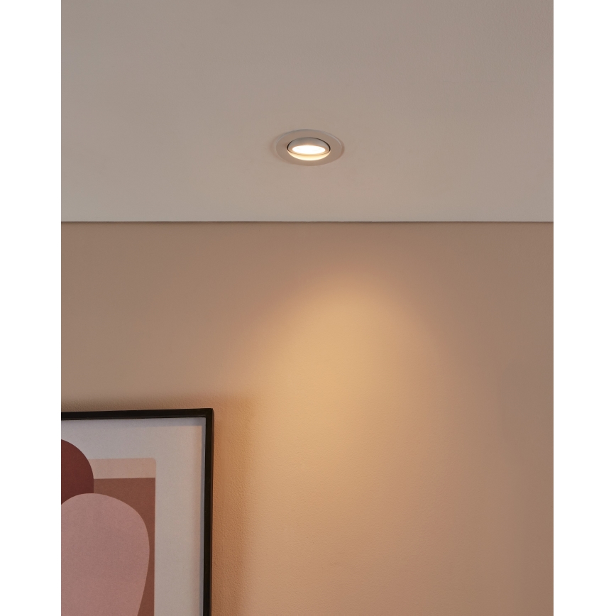 Eglo 31696 - LED RGBW Ljusreglerad upphängd taklampa SALICETO-Z LED/4,7W/230V 2700-6500K vit