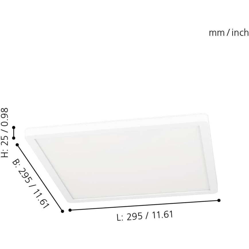 Eglo 31706 - LED RGBW Dimbar taklampa ROVITO-Z LED/14,6W/230V 2700-6500K svart