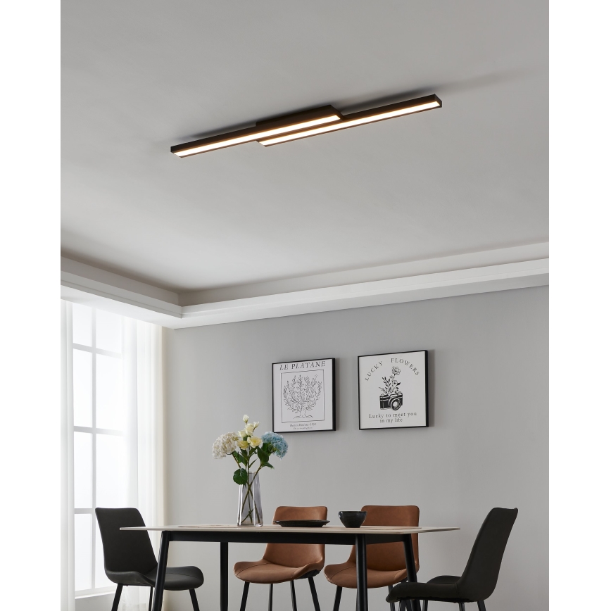 Eglo 31715 - LED RGBW Dimbar taklampa SALITERAS-Z LED/20,4W/230V 2700-6500K svart
