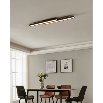 Eglo 31715 - LED RGBW Dimbar taklampa SALITERAS-Z LED/20,4W/230V 2700-6500K svart