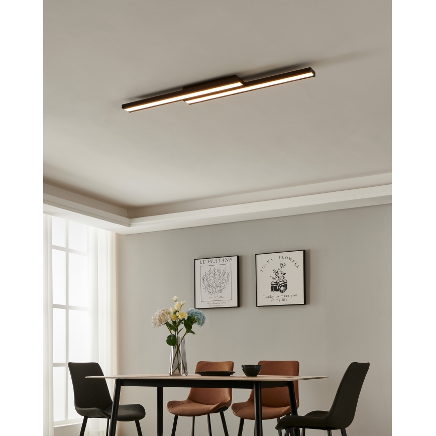 Eglo 31715 - LED RGBW Dimbar taklampa SALITERAS-Z LED/20,4W/230V 2700-6500K svart