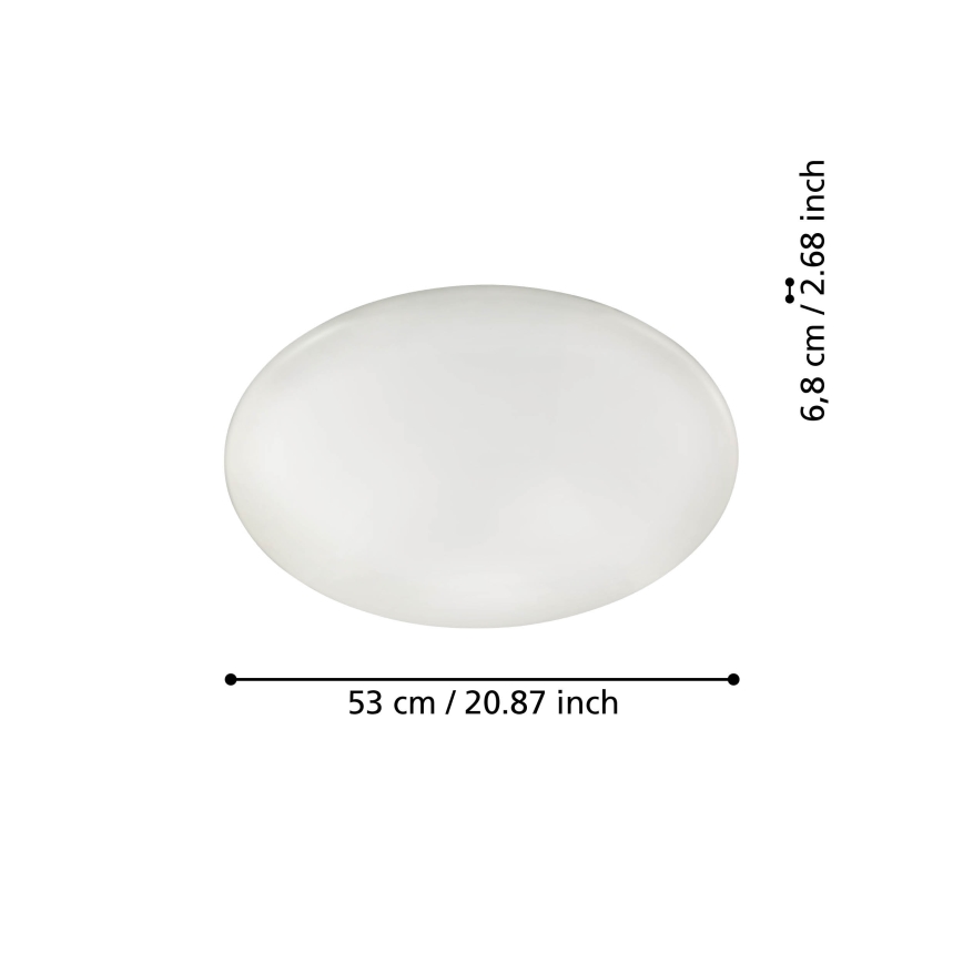 Eglo 31738 - LED Dimbar taklampa TOTARI-Z LED/44,8W/230V 2700-6500K vit