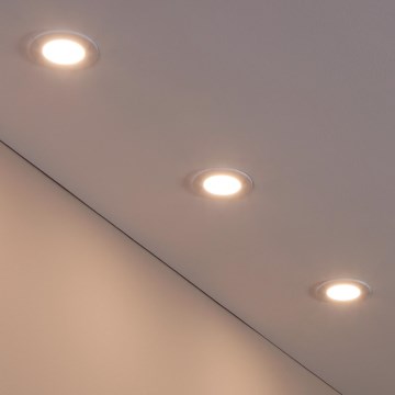 Eglo 31741 - KIT 3x Infälld dimbar LED badrumsbelysning FUEVA-Z 1xLED/2,8W/230V 2700-6500K IP44 vit