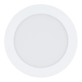 Eglo 31742 - Infälld dimbar LED badrumsbelysning FUEVA-Z LED/10,5W/230V 2700-6500K IP44 vit