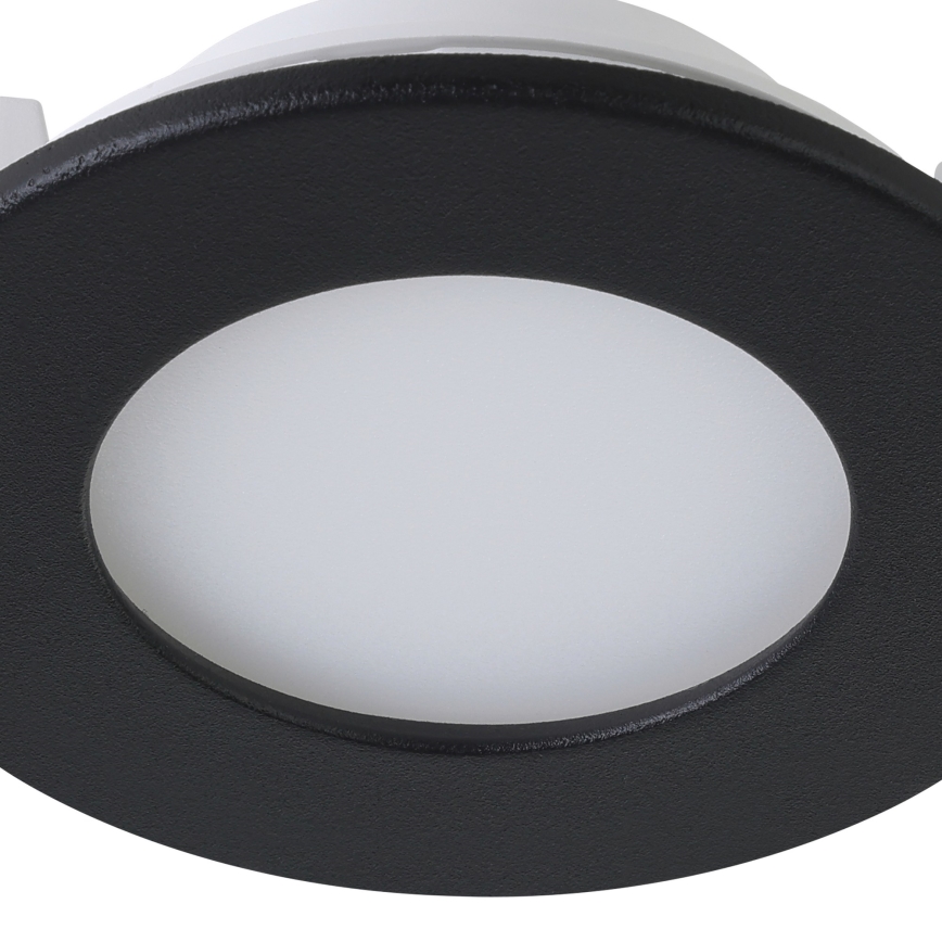 Eglo 31743 - KIT 3x Infälld dimbar LED badrumsbelysning FUEVA-Z 1xLED/2,8W/230V 2700-6500 IP44 svart