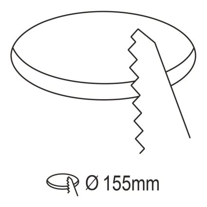 Eglo 31744 - Infälld dimbar LED badrumsbelysning FUEVA-Z LED/10,5W/230V 2700-6500K IP44 svart