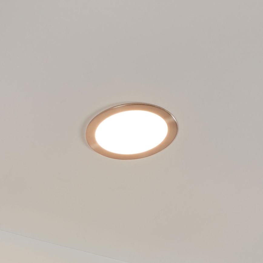 Eglo 31746 - Infälld dimbar LED badrumsbelysning FUEVA-Z LED/10,5W/230V 2700-6500K IP44 krom