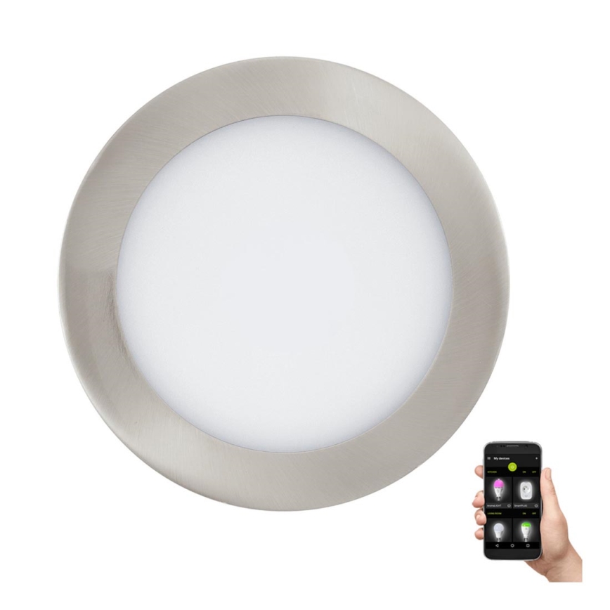 Eglo 31746 - Infälld dimbar LED badrumsbelysning FUEVA-Z LED/10,5W/230V 2700-6500K IP44 krom