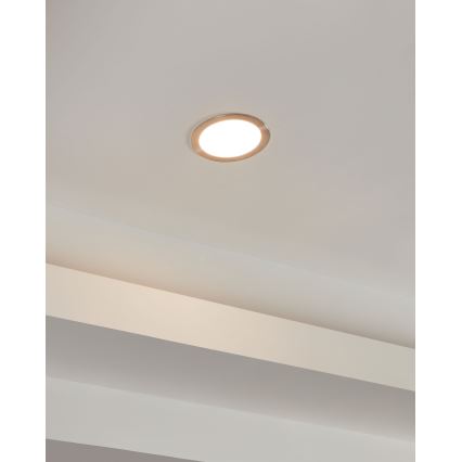 Eglo 31746 - Infälld dimbar LED badrumsbelysning FUEVA-Z LED/10,5W/230V 2700-6500K IP44 krom