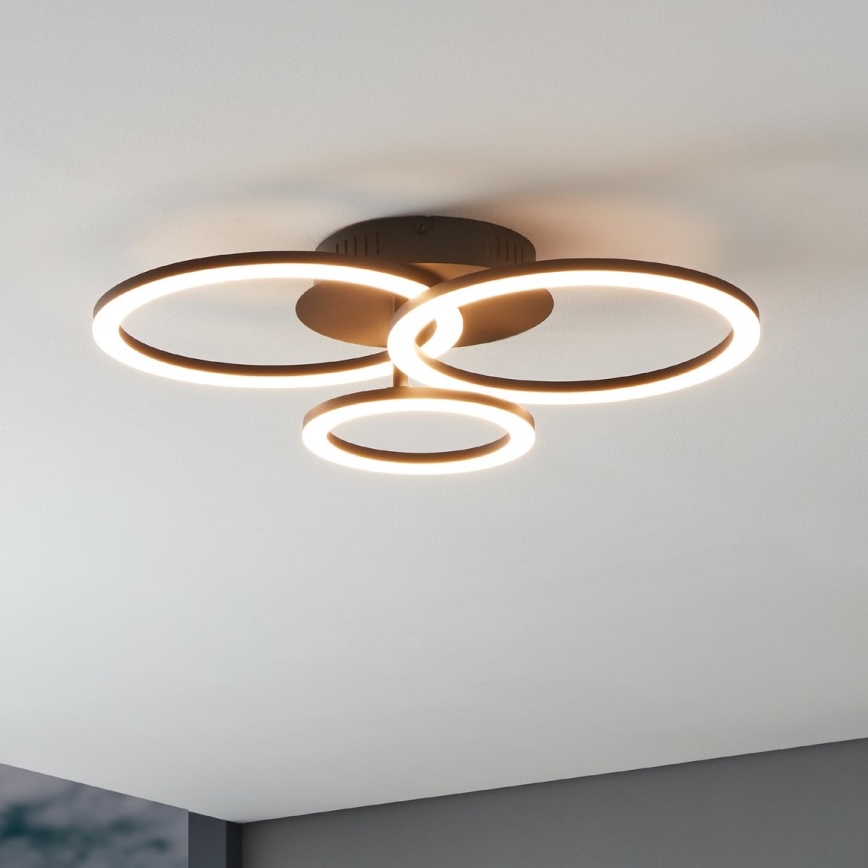 Eglo 31771 - LED Dimbar taklampa PARRAPOS-Z LED/33W/230V 3000-6500K svart