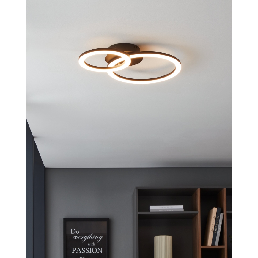 Eglo 31772 - LED Dimbar taklampa PARRAPOS-Z LED/15W/230V 3000-6500K svart