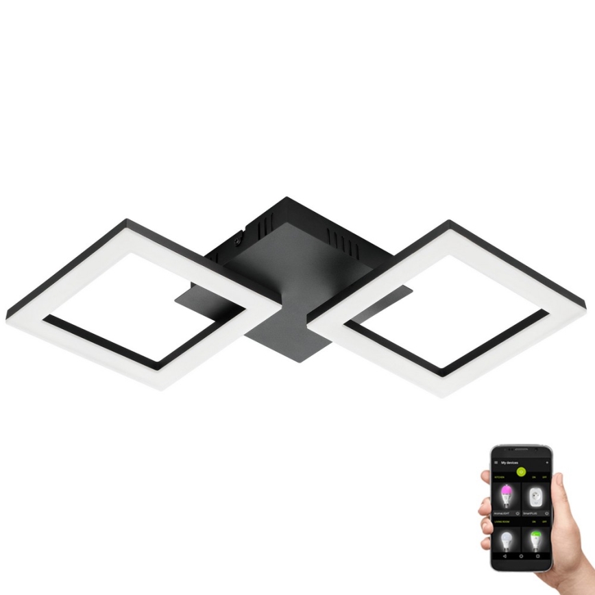 Eglo 31773 - LED Dimbar taklampa PARANDAY-Z LED/15,5W/230V 3000-6500K svart
