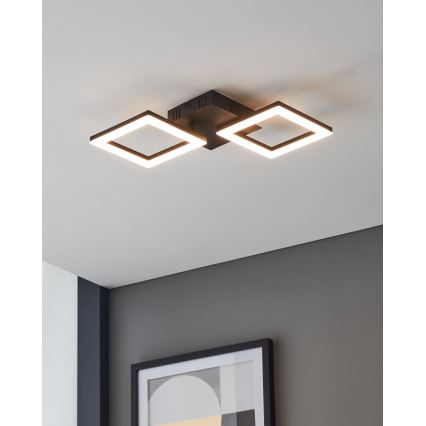 Eglo 31773 - LED Dimbar taklampa PARANDAY-Z LED/15,5W/230V 3000-6500K svart