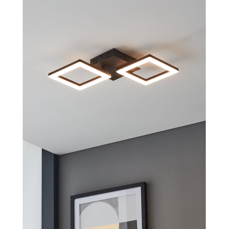 Eglo 31773 - LED Dimbar taklampa PARANDAY-Z LED/15,5W/230V 3000-6500K svart