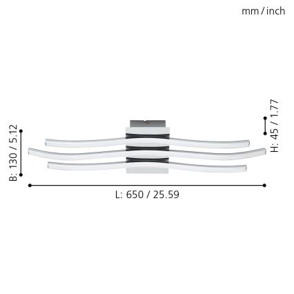 Eglo 31995 - LED Takbelysning RONCADE LED/26W/230V