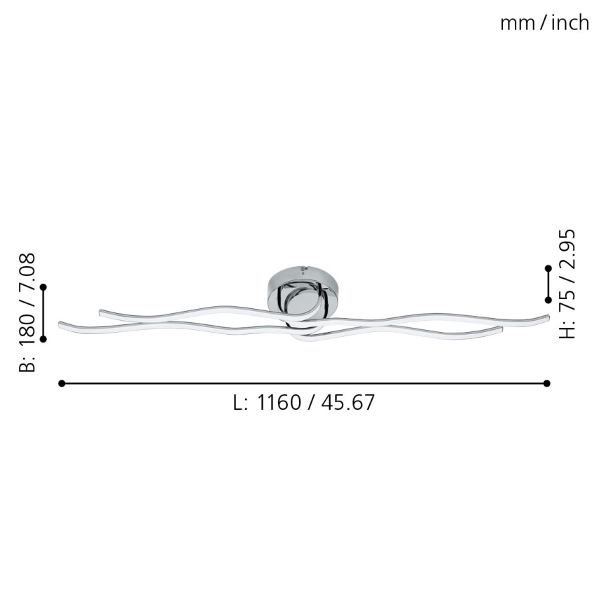 Eglo 31996 - LED Takbelysning RONCADE LED/40W/230V